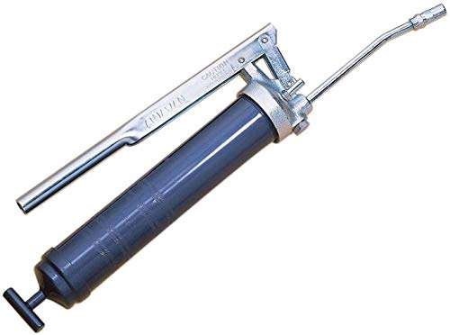 Lincoln Pistola de engrase Manual de acción de Palanca 1142 con extensión rígida, seguidor de Doble Labio Premium, Mecanismo de Palanca a Prueba de Atascos, Resorte seguidor Resistente, Cabezal de