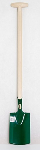 Pionierspaten Spaten Gartenspaten Spitzspaten aus Stahl mit Holzstiel K_105