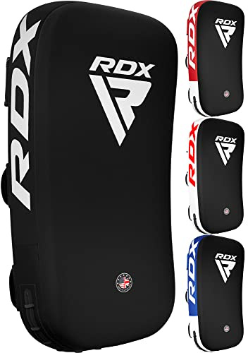 RDX Muay Thai Pad for Training,Curved Kickboxing kicking strike Shield,Coaching Kick Boxing, MMA, Martial Arts, Karate, Taekwondo, Punching, Foot, Knee and Elbow Target (One Pad Only)