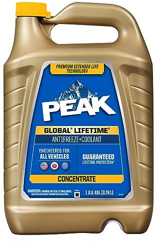 PEAK Global Lifetime Concentrate Antifreeze and Coolant for All Vehicles, 1 Gal.