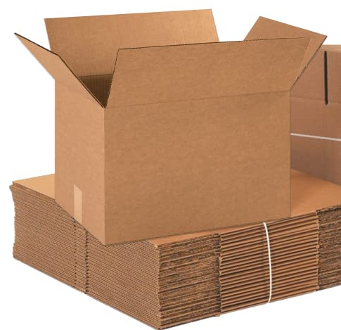 BOX USA Shipping Boxes Medium 18L x 12W x 12H 25-Pack - Corrugated Cardboard Box for Moving, Mailing, Packing, Packaging and Storage