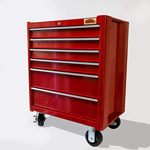 Mauk Profi Werkstattwagen 358 tlg. | bestückt mit Werkzeug | 4 Einlagen, 6 Schubladen
