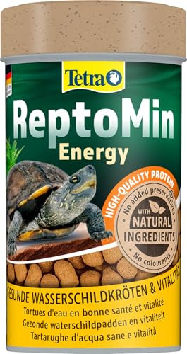 Tetra ReptoMin Energy Schildkröten-Futter - ausgewogenes, nährstoffreiches Futter mit Krill & Garnelen, 100 ml Dose