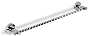 Croydex QM581341 Flexi-Fix Britannia Durable Brass and Stainless Steel Construction Medium Towel Rail, Chrome