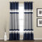 Lush Decor Alexander Vorhang, Polyester, Navy, W 52 x L 84 (2 Panels)
