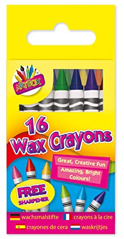 Artbox Wachskreiden in hängenden Box (16 Stück)