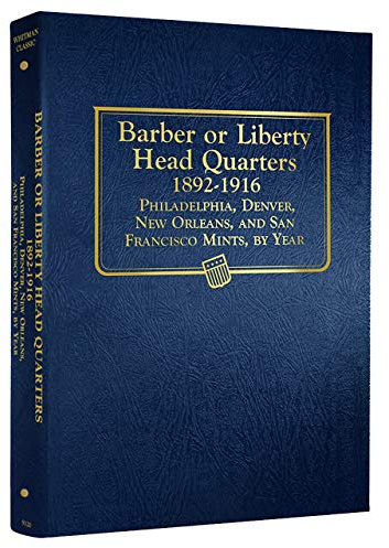 Whitman US Liberty Head (Barber) Quarter Album 1892 - 1916 #9120