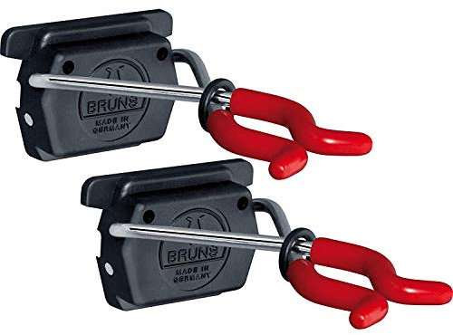 Bruns 2 Gerätehalter passend Führungsschiene oder als Einzelmontage, einfach & robust, perfekt für Gartengeräte & Werkzeug, Tragkraft bis zu 10kg