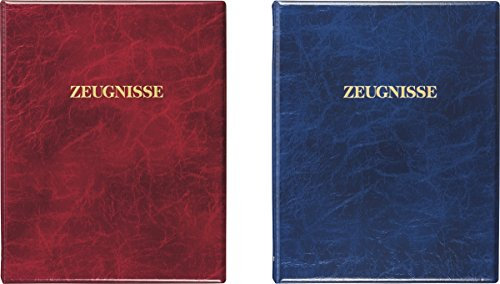 Brunnen 1065526 Zeugnismappe / Präsentationsringbuch (A4, 4 Ringe, gepolsterter Einband, 2 Farben)