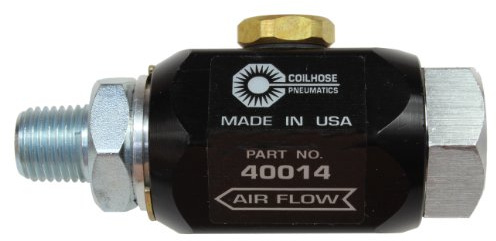 Coilhose Pneumatics 40014 In-Line Lubricator, 1/4-Inch Pipe Size, 5.0 Cubic Centimeter Lubricant Capacity