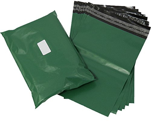Triplast Bolsa de plástico para envíos postales de 12 x 16 pulgadas, color verde oliva (paquete de 500)