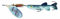 Dam Spinner Minnow Silver-Schw. 7G