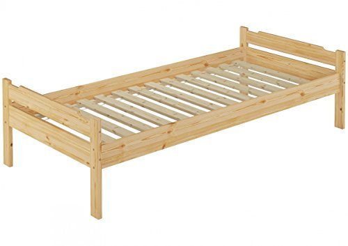 Erst-Holz Bett Kiefer massiv 90x200 Einzelbett Singlebett Massivholz Zubehör wählbar V-60.31-09