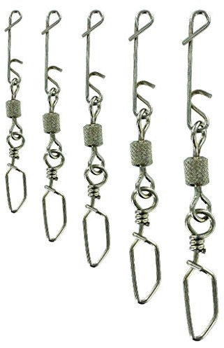 JENZI NO Knot-Verbinder mit Duo-Lock Karabiner-Wirbel X-Strong 38 Kg