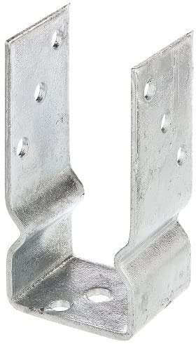 Gartenwelt Riegelsberger Support de poteau en U Basic 71 mm en acier galvanisé à chaud pour poteaux de 70 x 70 mm