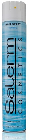 SALERM - Laca de Pelo Profesional - Hair Spray Normal - 1000 ml - Fijación Normal - Efecto Anti Humedad - Larga Duración - Permite Retocar el Peinado antes de la Fijación Definitiva