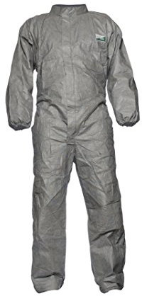 DuPont Proshield 8 Proper, Schutzanzug mit Stehkragen,Grau, Größe M