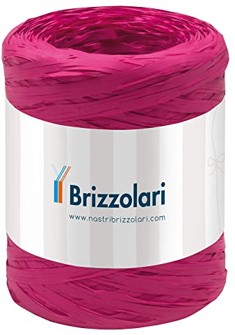 Nastro Rafia sintetica - fucsia 13-5mmx200mt - Brizzolari