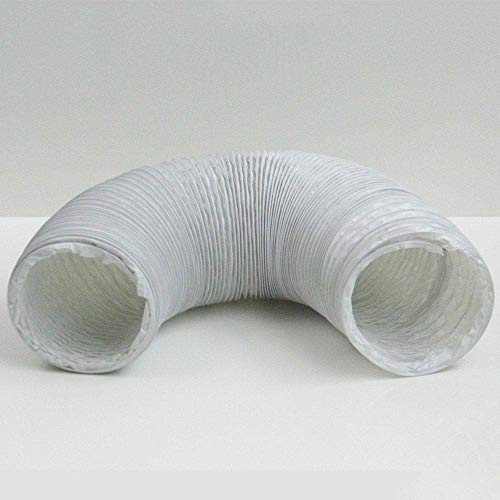 Blauberg UK BLAUFLEX PVC/127/6 Plastic PVC Tumble Dryer Hose Duct Pipe, White, 125 mm x 6 m (125mm Dia x 1m)