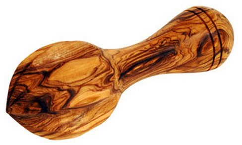 ZITRUSPRESSE AUS OLIVENHOLZ 14cm von Mastro Leonardo - Handarbeit aus Italien (Citruspresse / Orangenpresse / Zitronenpresse)