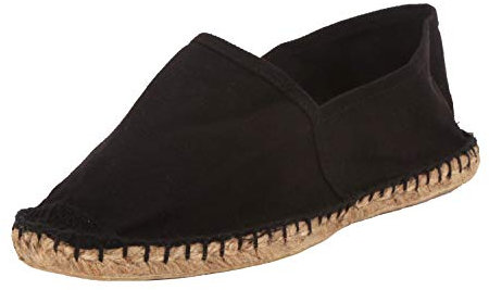 Sommerlatschen Espadrilles, schwarz, vollgummiert, NEU, Unisex, SL1402, Größe 47