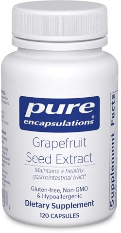 Pure Encapsulations Grapefruit Seed Extract | Supplement to Support the Balance of Intestinal Microorganisms and G.I. Tract* | 120 Capsules