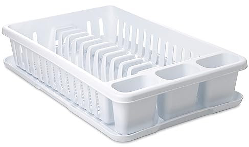 Tatay Scolapiatti con Vassoio, PP, Senza BPA, con Scomparto per Piatti e Posate. Misura 27 x 42 x 10