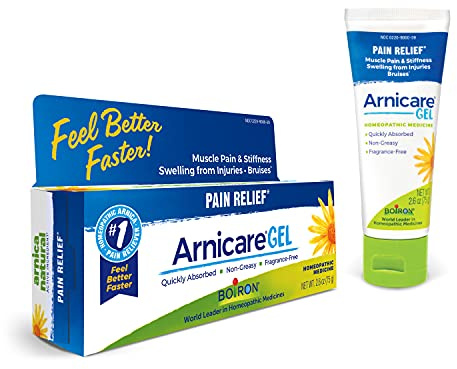 Boiron Arnicare Gel for Joint Pain, Muscle Pain, Swelling, Soreness, and Stiffness - Non-greasy and Fragrance-Free - 2.6 oz