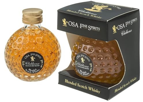OSA Fine Spirits Clubhouse | Blended Scotch Whisky | 40% ABV | 5cl | Rich Sweet, Spicy Flavours | Award-Winning Blended Scotch Whisky | Enjoy Neat or in Drinks | Ideal Alcohol Gifts