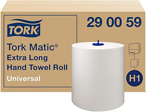 Tork 290059 Matic Rollenhandtuch, Extra langes, Weiß (6-er Pack)