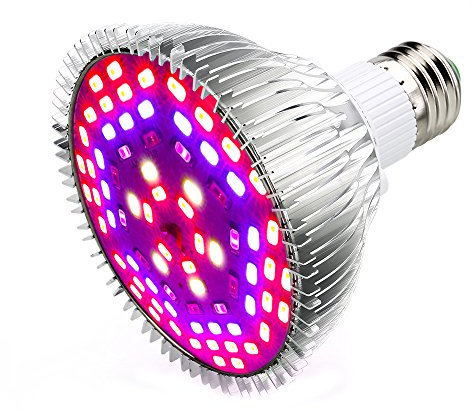 Esbaybulbs 50W 78LED Ampoule Lampe de Croissance Eclairage E27 pour Plant Avec 7 Longueur d'Onde AC 85-265V pour des Plantes,des Fleurs et des Légumes Intérieur/de Serre/de Jardin