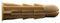 SPIT, Cheville légère universelle multi-matériaux en polyéthylène ARPON 8x30 (bidon de 350), Ø 8 mm, Ø max de vis 7 mm, Ø minimal de vis 4 mm, Long cheville 32 mm, Profondeur minimale de perçage 40 mm