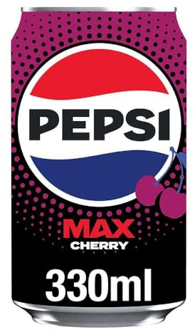 Pepsi Max Cherry, 330 ml, (Pack of 1)