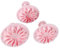 Zenker Fondant-Ausstechersatz 3tlg Fondantausstecher Blume 5,5/6/7cm in rosa, Kunststoff