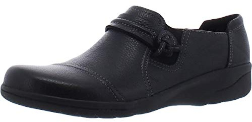Clarks Cheyn Madi, Mocassino Donna, Pelle Nera, 44 EU