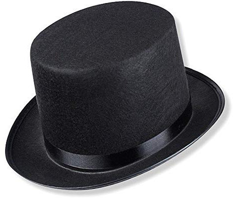 Schramm Sonderposten Zylinder Hut Schwarz für Erwachsene B- Ware !!! Chapeau Zylinderhut Sonderangebot