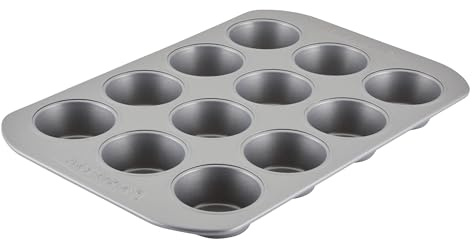 Farberware 12-c. Nonstick Nonstick Bakeware Muffin Pan, Gray