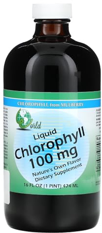 World Organic Liquid Chlorophyll 100mg Mullberry, 0.02 Pound