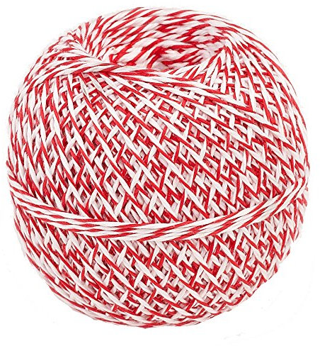 Kitchen Thread 200 m String Red/White/Synthetic Fibre