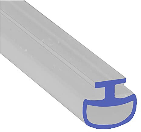 Soft Flexible Rubber Shower Seal | for Bi Folding Doors & Shower Screens | Fits Into Channel | BIF070 (1 Metre)