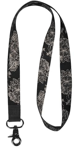 HEZEN Coole Lanyards, Halsband-Schlüsselanhänger, Hals-Lanyards für Schlüssel, Brieftaschen und Ausweishalter (Blume-Lotus)