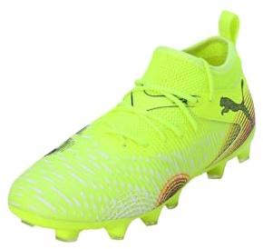 PUMA Future 8 Match FG/AG JR fotbollssko, Yellow Alert Black-Sun Struck, 1 UK, Yellow Alert Puma Black Sun Struck, 33 EU