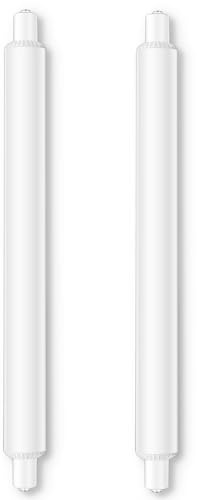 2 Pack 6W S15s LED Light Bulbs 284mm, Warm White 2700K LED S15 Strip Tube Light Bulb 60W S15 Shaver Bulb Replacement, T25 Tubular Lamp for Mirror, Bathroom, Cabinet, Non-Dimmable