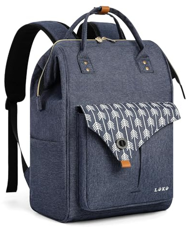 Lekesky Laptop Backpack Women 15.6-17 Inch laptop Rucksack Bag, Ladies Backpack for Travel, Work, College (BLUE, 15.6inch)