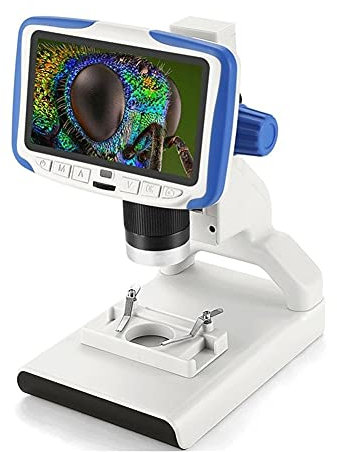 8KLANMMQ 200X Digitalt mikroskop 12 cm HD-skärm video mikroskop elektronmikroskop present vetenskaplig biologi verktyg