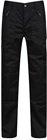 Regatta professionella professionella professionella åtgärder slitstarka vattenavvisande multifickbyxor byxor Svart Size: 38