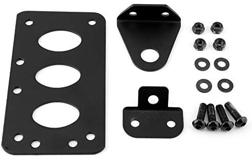 Support de Plaque d'immatriculation, Support de Cadre de Plaque d'immatriculation de Moto Universel rétro côté Montage arrière(Section B)