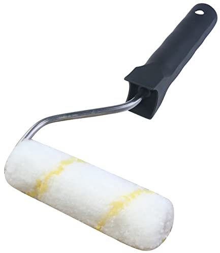 AERZETIX - C54493 - Rouleau manchon de peinture à poils longs - 100mm/Ø6mm - Manche en metal - pour mur plafond sol