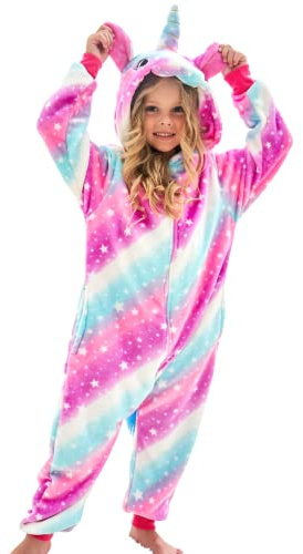 Piefry Grenouillère Licorne Douce Pyjama Combinaison Surpyjama pour Enfants