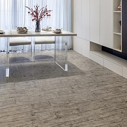 FLOREXP Vinyl Flooring - Lino Flooring,Peel & Stick Floor Tiles Self Adhesive Floor Tiles,2mm 36 pcs Waterproof,for Kitchen Living Room Floor Plank(5.02m²,Washed Oak)